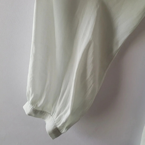 Anthropologie Maeve Mint Green Ruffle Liesel Open Shoulder Blouse S - Picture 5 of 12